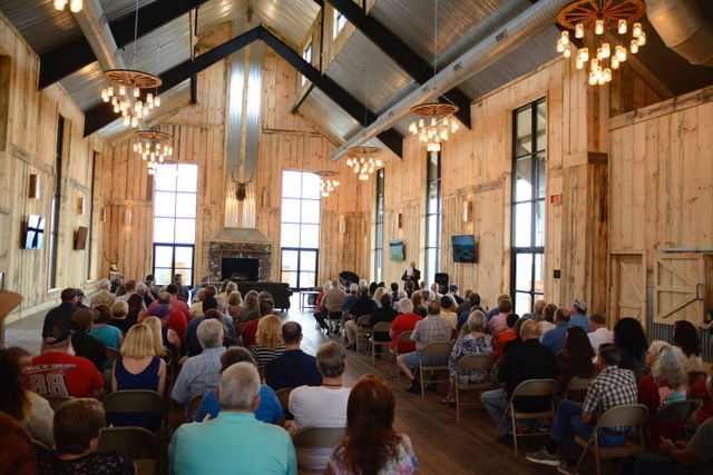 Inside the Southern Gap Visitors Center ...